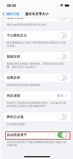 沙依巴克苹果15维修店分享iPhone 15 Pro系列屏幕亮度 